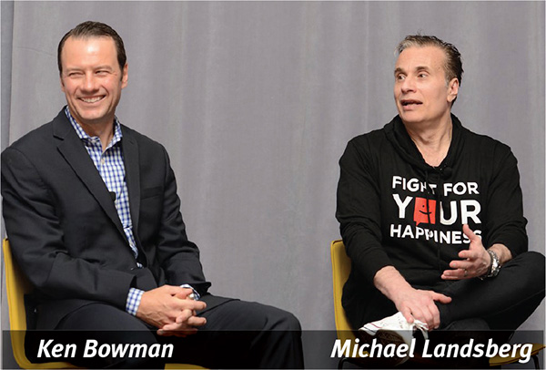 Ken Bowman on left and Michael Landsberg on right
