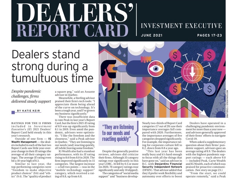 dealers' report card 2021