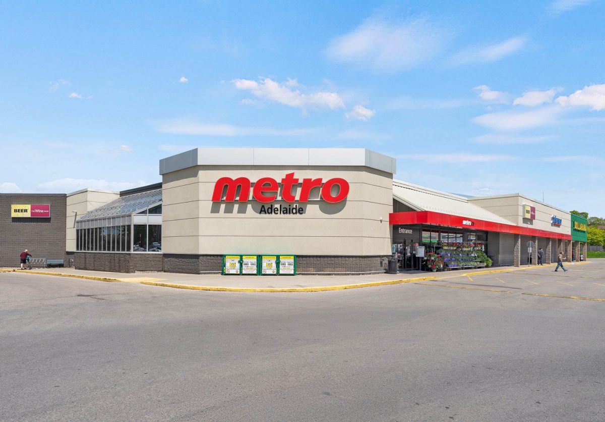 Exterior of Skyline retail property at 1030 Adelaide Street North, London, Ontario