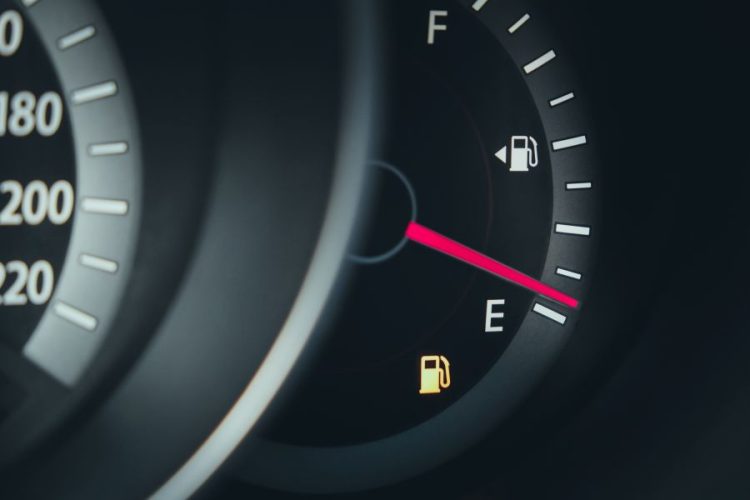 Empty fuel tank